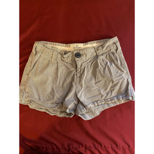 American Eagle Outfitters Womens Casual Shorts Black White Seersucker 0
